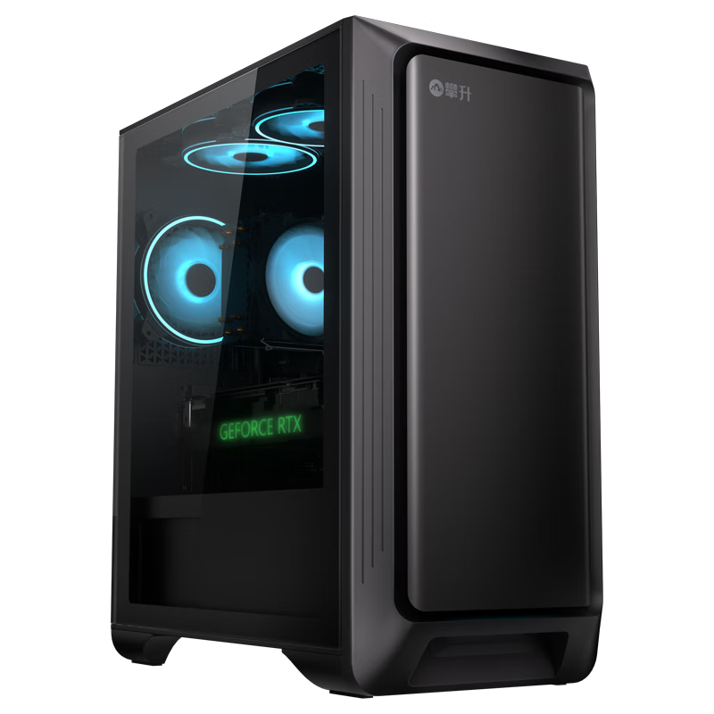 攀升&AMD锐龙 台式电脑游戏台式机电脑主机全套整机（R7 9700X/RTX5060TI/1T/32G）