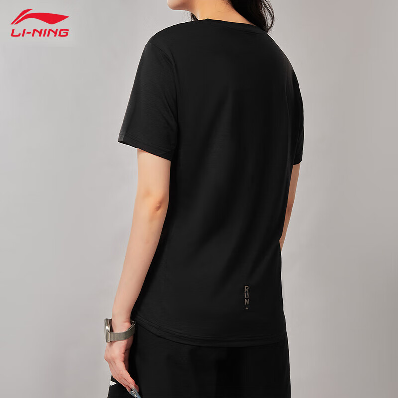 李宁（LI-NING）运动短袖T恤男士健身跑步训练透气吸汗休闲t恤
