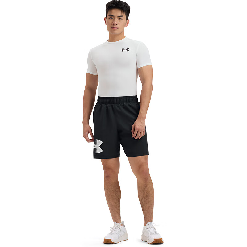 安德玛（UNDERARMOUR）HeatGear OG男子商场同款训练运动紧身短袖1387560 白色100 XL