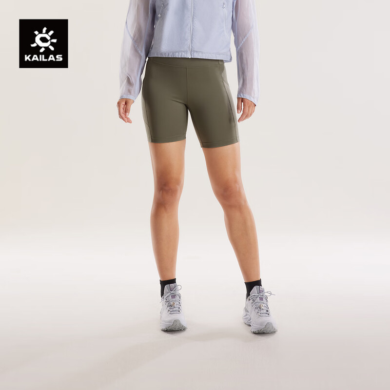 KAILAS凯乐石户外leggings春夏户外徒步运动透气短款女裤