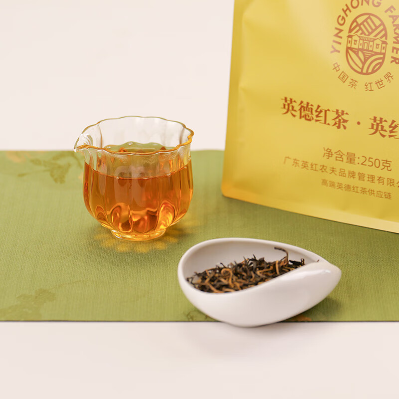 英红农夫春晓250g明前头采春茶高档口粮茶英德红茶东方有机茶园新茶30270
