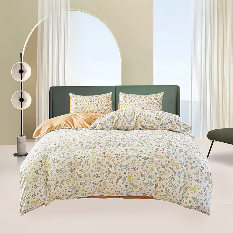 萱遇家纺  叶语纱梦床单四件套YZ-11714