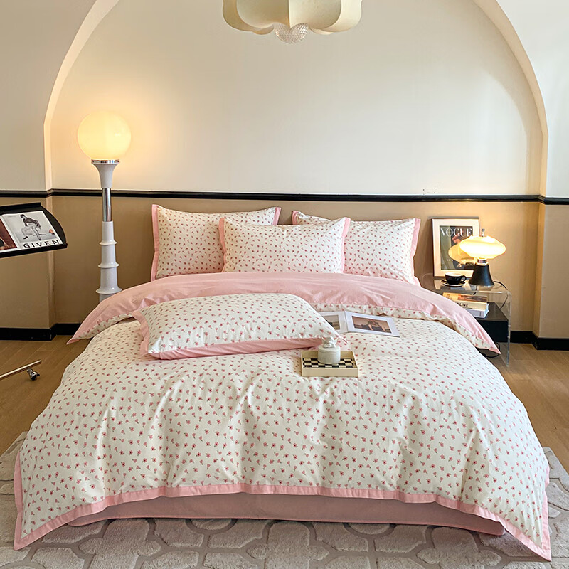 洁丽雅  棉朵A类纯棉四件套JLY-6214