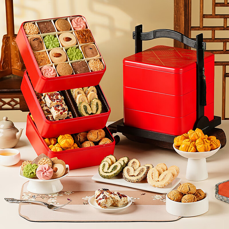 悠享时  福满臻盈饼干礼盒810g