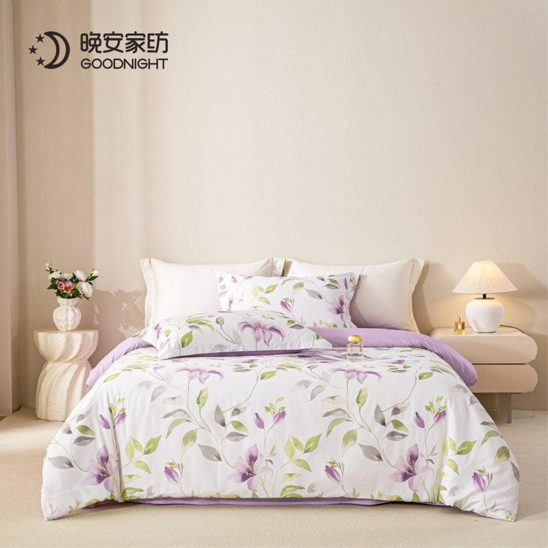 晚安家纺  全棉印花四件套花缇50225176