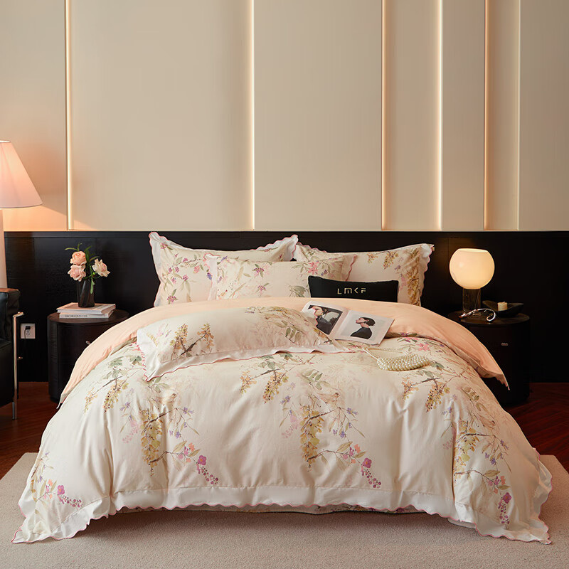 百丽安娜  100支全棉磨毛四件套三色可选