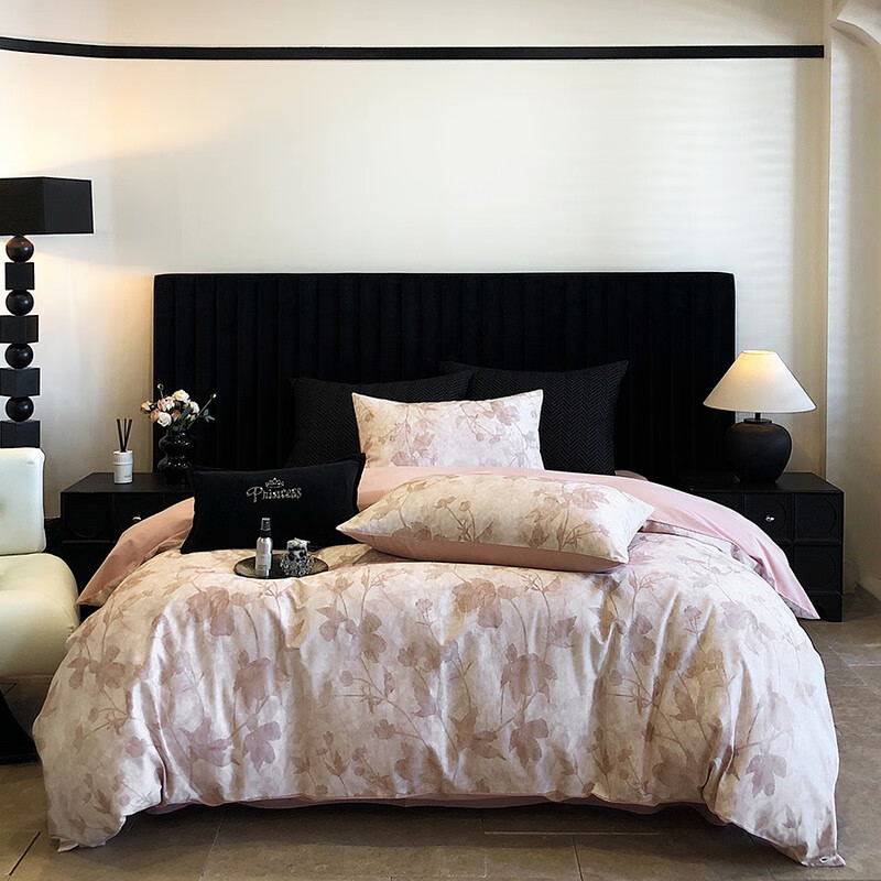 百丽安娜  款数码全棉磨毛四件套三色可选枫