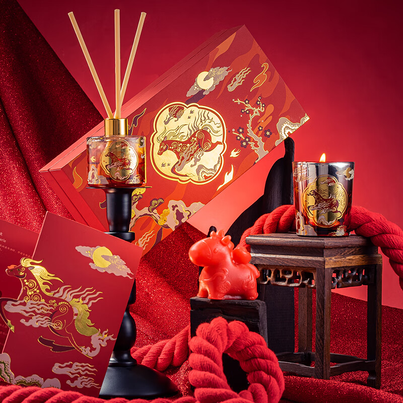 大英博物馆  新年马年香薰蜡烛散香礼盒套装