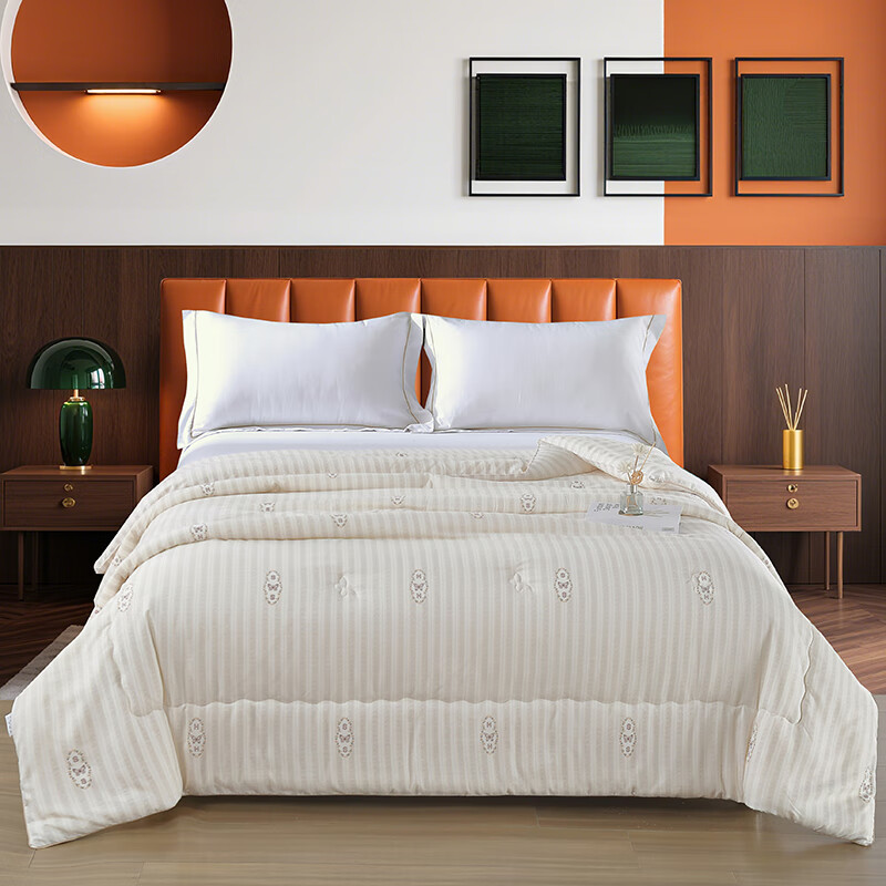 萱遇家纺  素纹绣语舒眠被2500gX-D2571