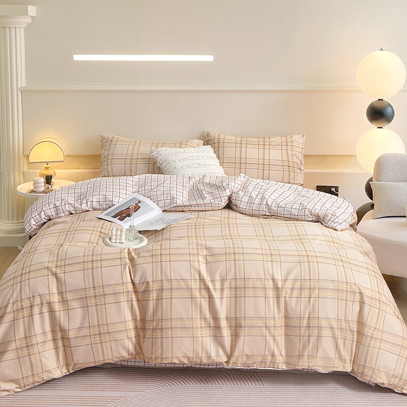 罗曼罗兰  加厚磨毛四件套未染时光801264