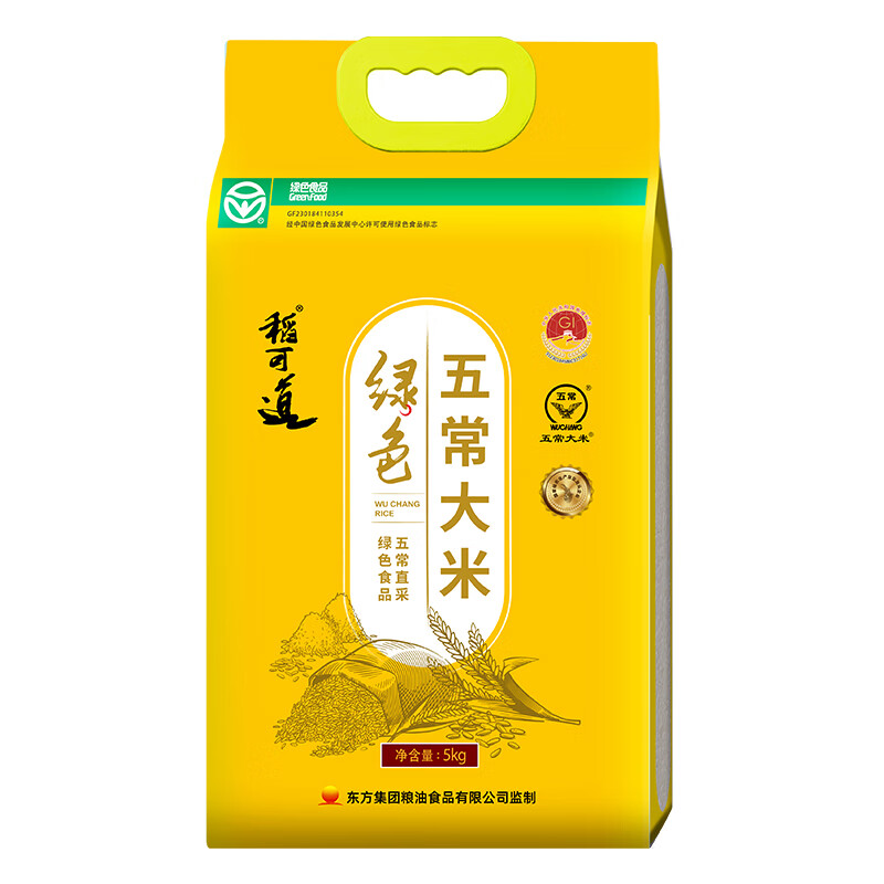 稻可道  绿色五常大米5kg