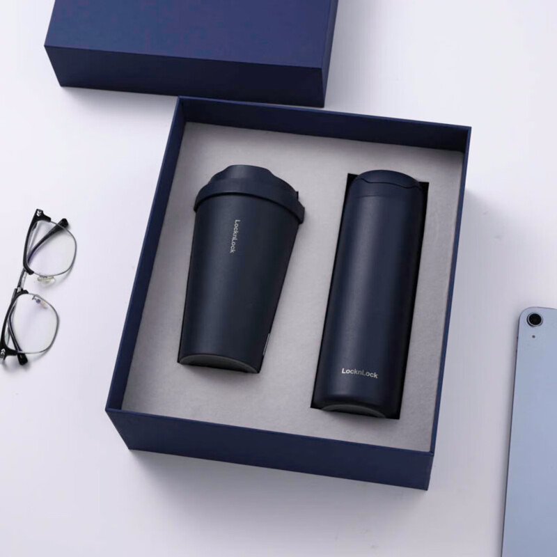 乐扣乐扣  保温杯咖啡杯两件套