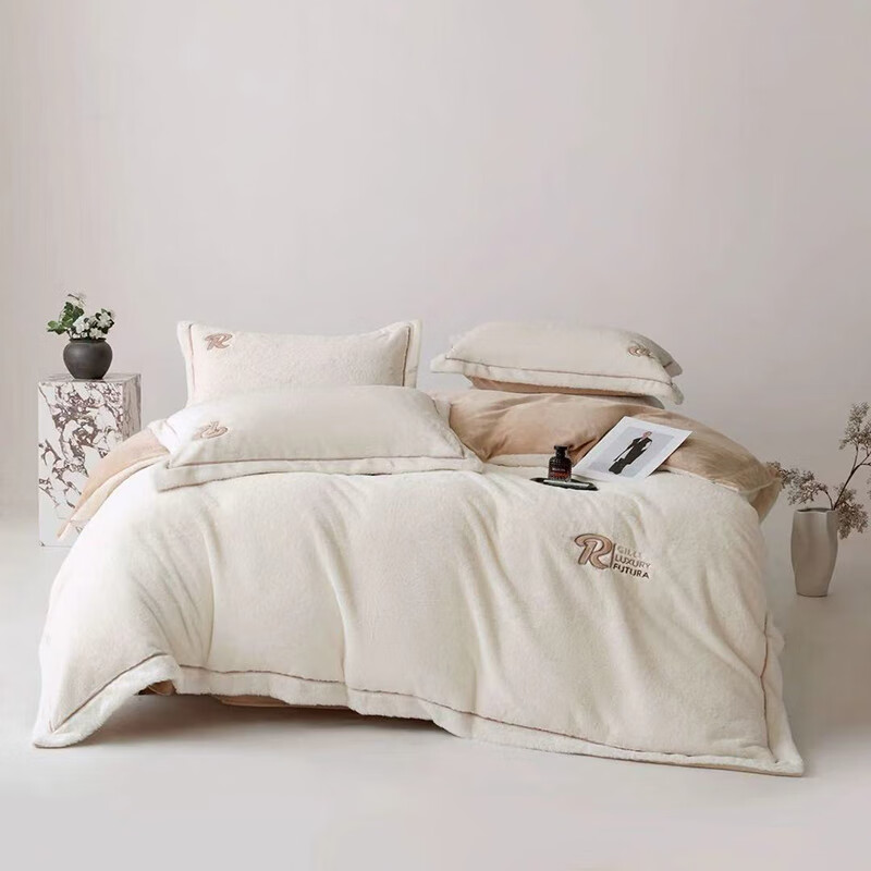 萱遇家纺  超柔恒温云兔绒四件套X-T2727