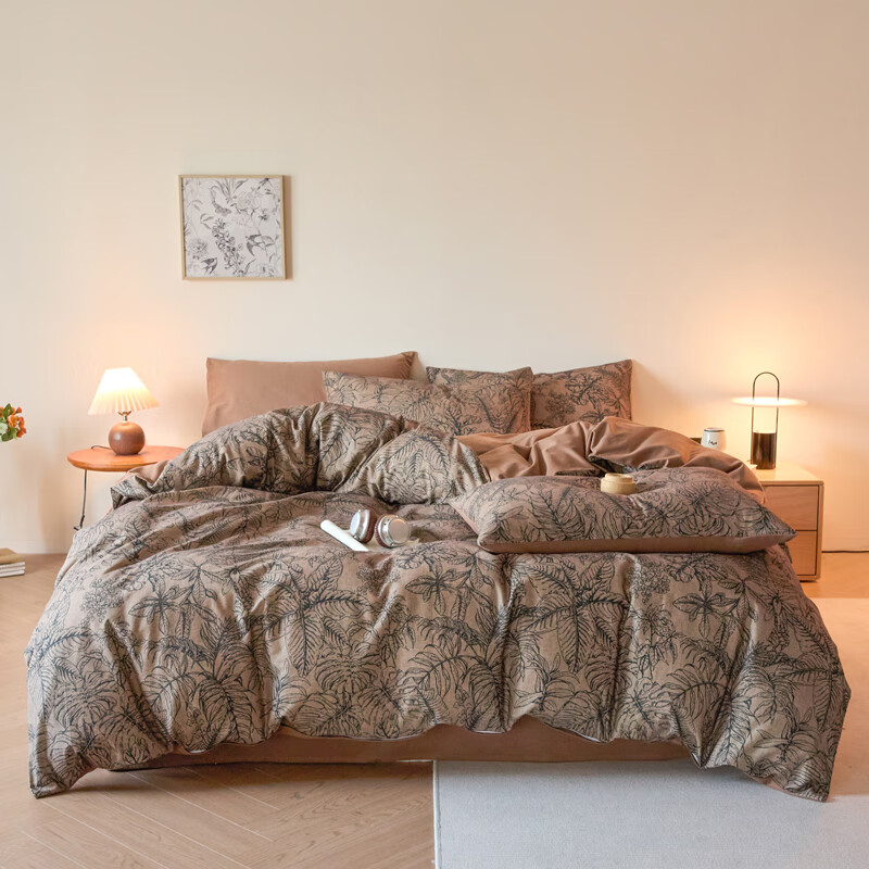 百丽安娜  欧式复古全棉磨毛四件套三色可选