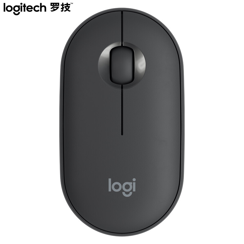 罗技（Logitech）LOGITECH PEBBLE鼠标 无线蓝牙鼠标 办公静音鼠标 女性鼠标对称鼠标 鹅卵石造型 石墨黑
