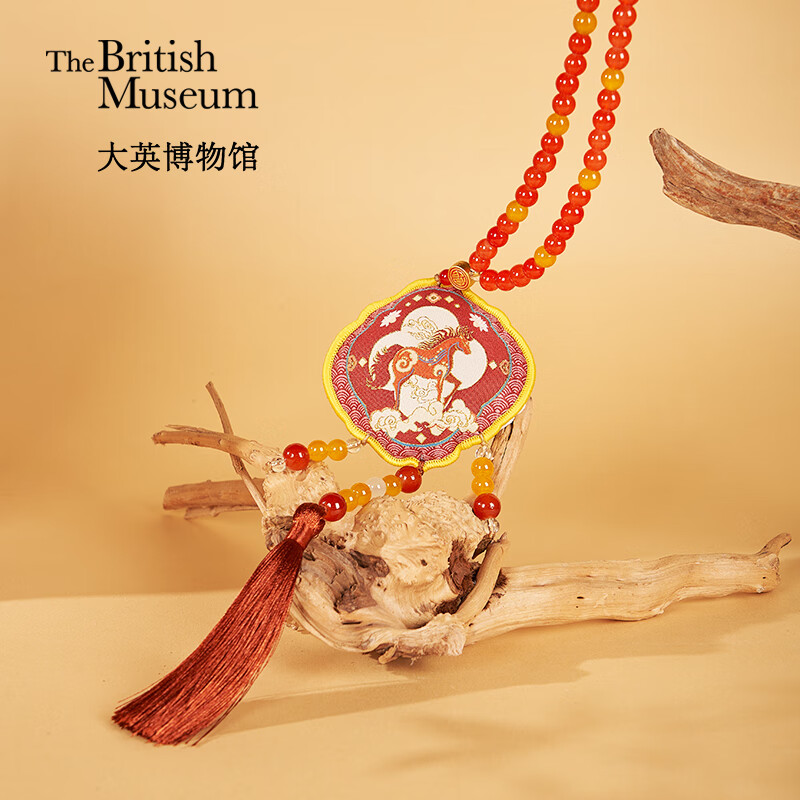 大英博物馆  新年鸿运当头骏马香囊挂件