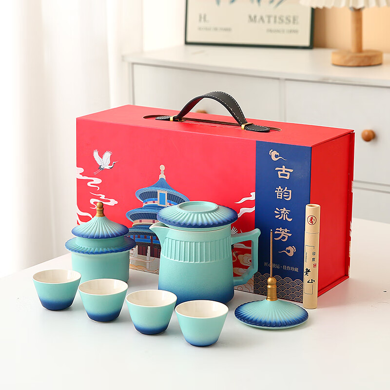 瓷语花香  故宫文创茶具套组862