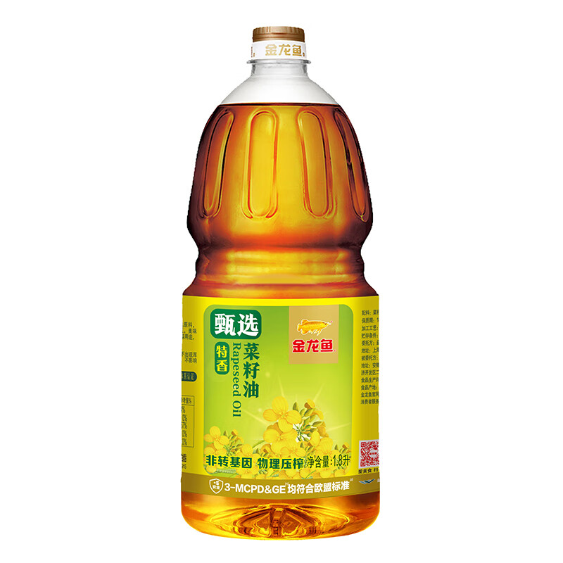 金龙鱼  甄选特香菜籽油非转基因1.8L