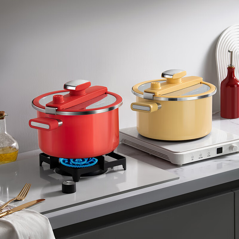 德世朗  钛珐琅微压营养蒸汤锅26cmDFS-T990A