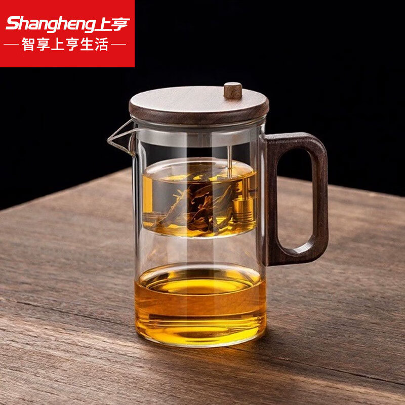 上亨  茶水分离玻璃杯550ML
