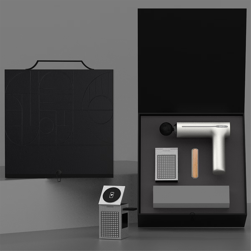 法诺厨  车载香薰筋膜枪套装皮盒