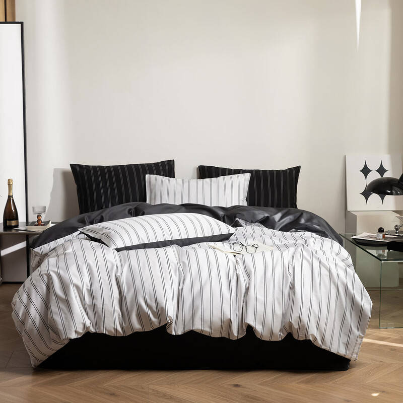 萱遇家纺  100支长绒棉贡缎四件套YZ-97719