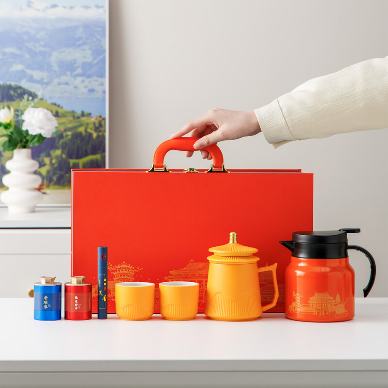 瓷语花香  故宫文创办公杯焖壶茶礼916