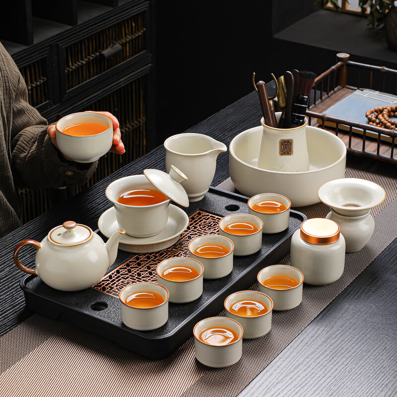 瓷语花香  汝窑功夫茶具套装929