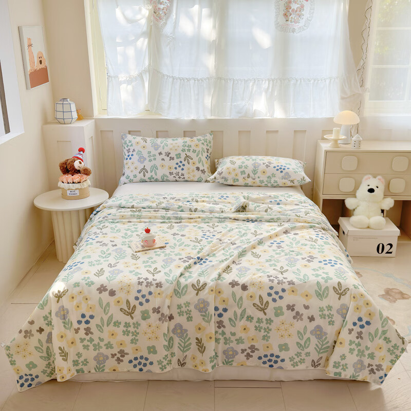 蕊丝坊  冰激淋印花氨纶凉感丝夏被