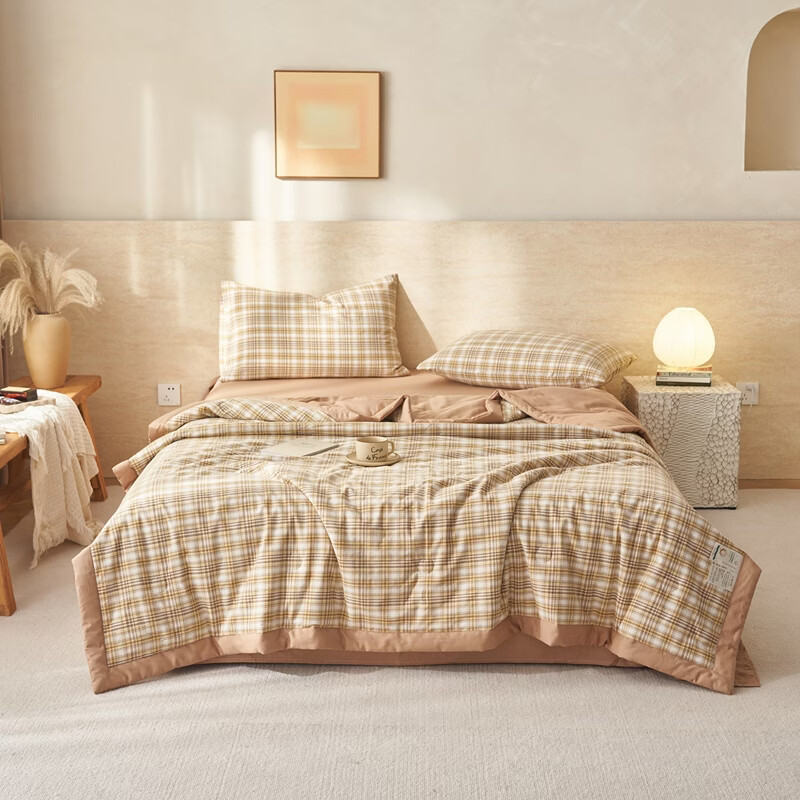 百丽安娜  色织水洗全棉棉花夏被