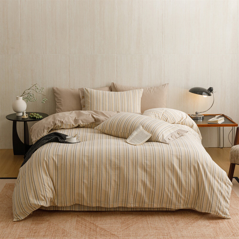 百丽安娜  全棉色织水洗棉四件套