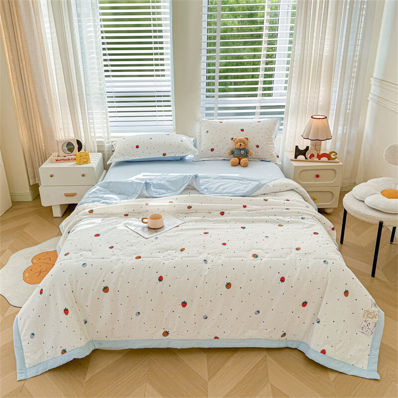 百丽安娜  云感双层纱棉花夏被