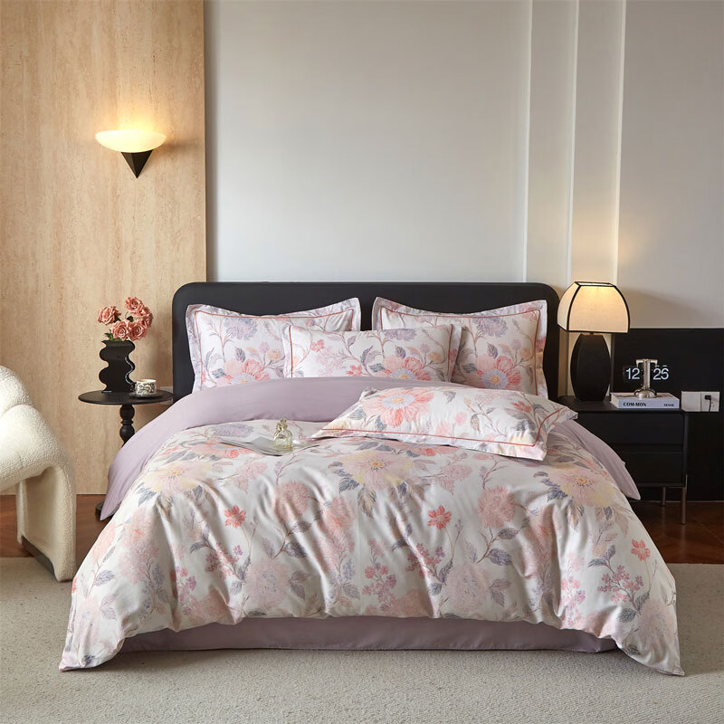 百丽安娜  铂金棉活性印花四件套