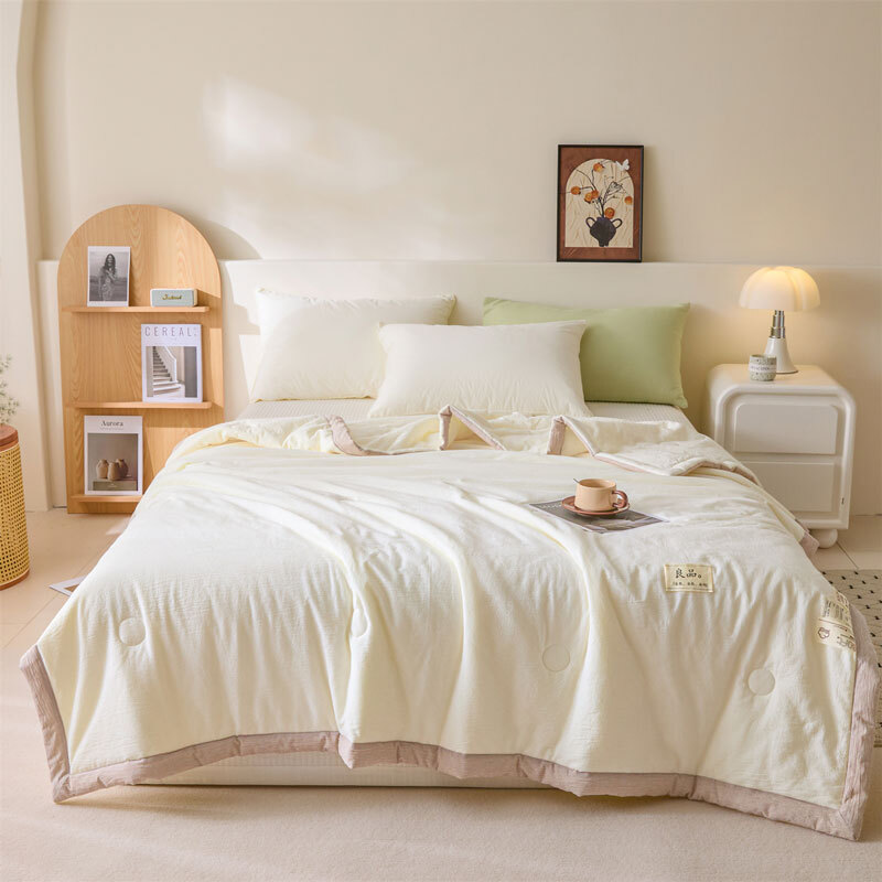 百丽安娜  纯色无印风亲肤大豆夏被