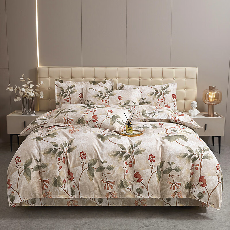 彼加曼  香满园生态磨毛床饰套件BGM-T2612