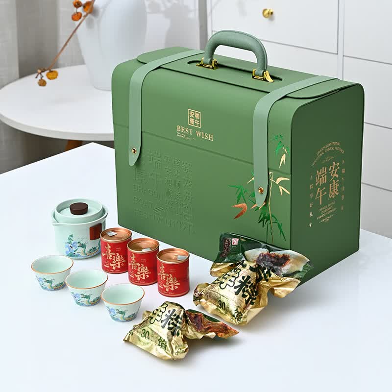 瓷语花香  端午安康茶礼套装959