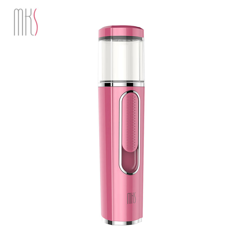 mks纳米喷雾补水器美容仪蒸脸便携式加湿脸部家用手持充电 NV8088 妃红粉 