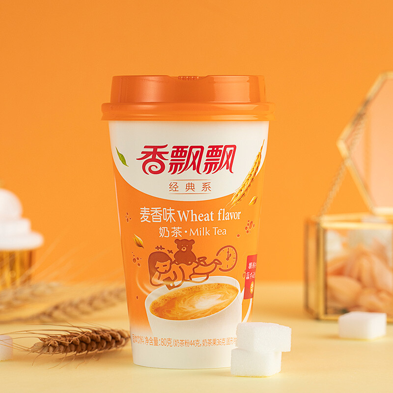 香飘飘奶茶 美味畅享 20杯椰果 整箱装 混合装4种口味1.6kg冲调饮料
