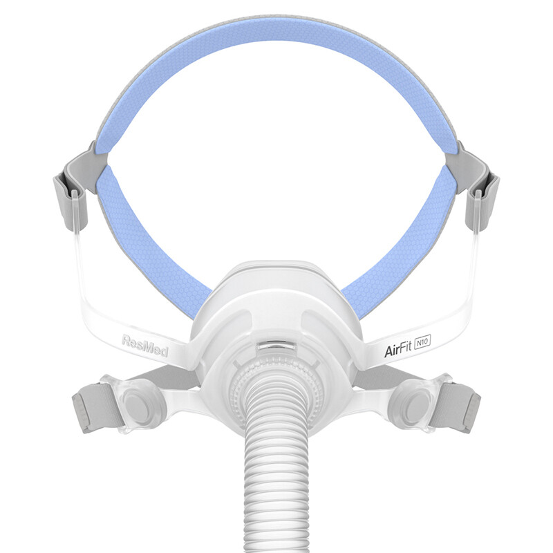 瑞思迈 resmed airfit n10鼻罩式面罩原装进口家用舒适带头带呼吸机