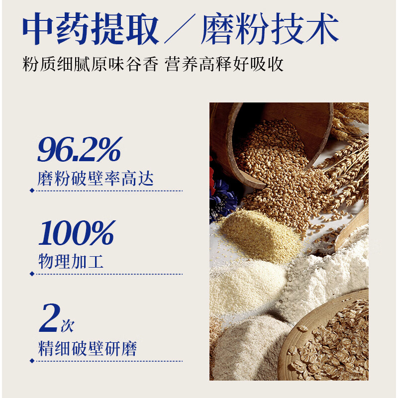 谷掌柜驼奶七黑粉黑芝麻糊核桃黑枸杞黑桑葚黑豆黑发黑营养早代餐500g*3
