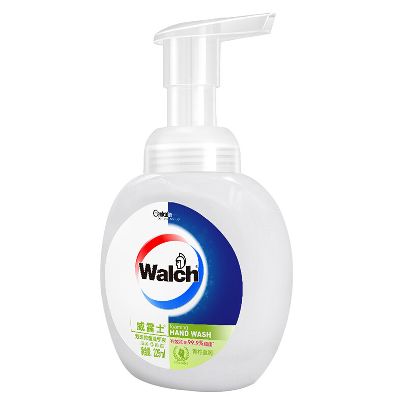 威露士泡沫洗手液青柠盈润225ml×2 抑菌99.9% 家庭装泡沫丰富易冲洗