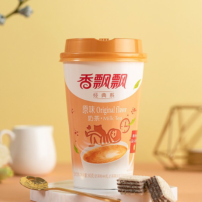 香飘飘奶茶 美味畅享 20杯椰果 整箱装 混合装4种口味1.6kg冲调饮料