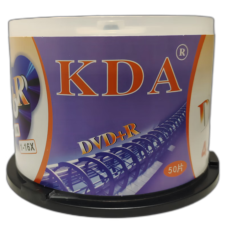 KDA DVD+R 商务办公系列16速 4.7G光盘/刻录光盘/光盘空白/刻录碟片/光碟 桶装50片 dvd碟片 刻录盘 商务办公 DVD+R  50片桶装