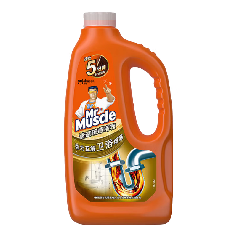 威猛先生 管道疏通啫喱卫浴专用 960ml/瓶 瓦解卫浴地漏下水道堵塞 