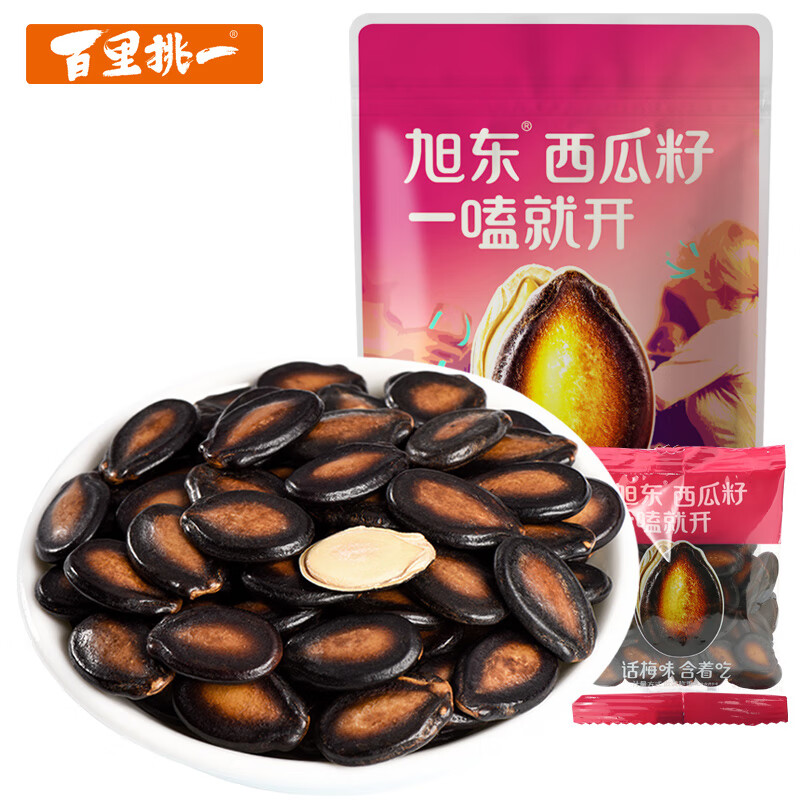 百里挑一话梅味西瓜子500g批发黑瓜子散装小包坚果炒货休闲零食年货 话梅味500g