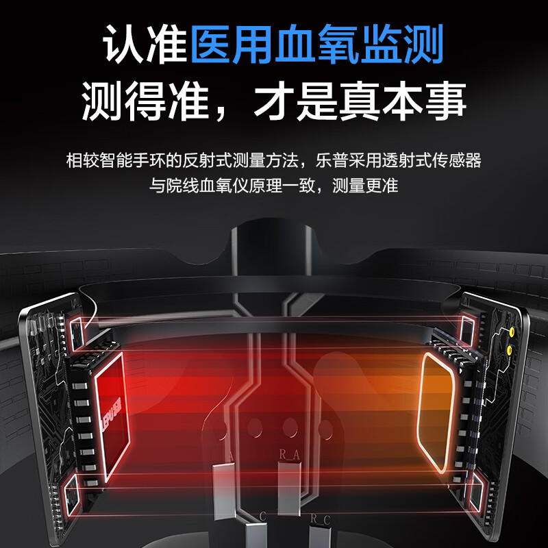 乐普 血氧仪心率监测脉搏血氧饱和度检测仪家用睡眠监测仪指环O2Ring 【60斤以上】戒指血氧仪O2Ring品牌直营