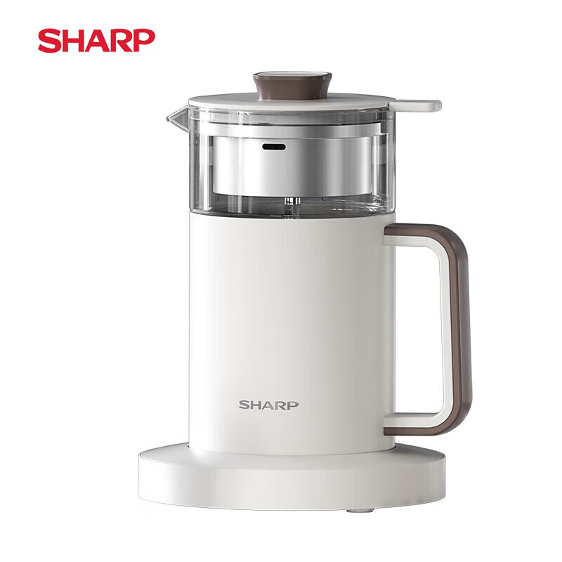 夏普（sharp）养生壶茶水分离煮茶壶 5大精煮模式花茶壶果茶壶12小时默认保温KP-MT05L-W 白色 0.5L 