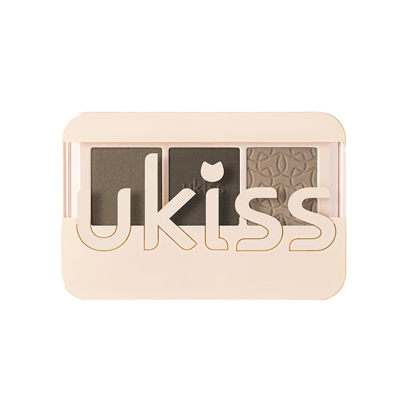 悠珂思（ukiss）三色眉粉01黑巧灰棕4g防水防汗持久鼻影卧蚕眉笔 生日礼物 【三色眉粉】01黑巧灰棕