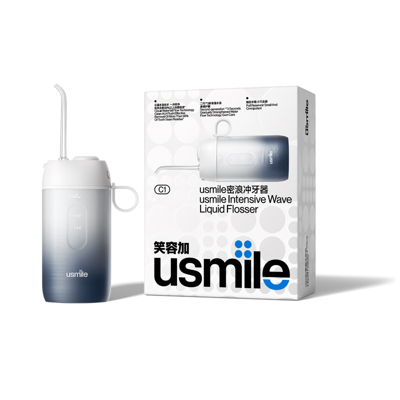 usmile笑容加冲牙器洗牙器水牙线洁牙器密浪冲牙器C1  （水墨）  