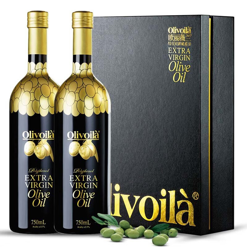欧丽薇兰  特级初榨橄榄油750ml*2瓶